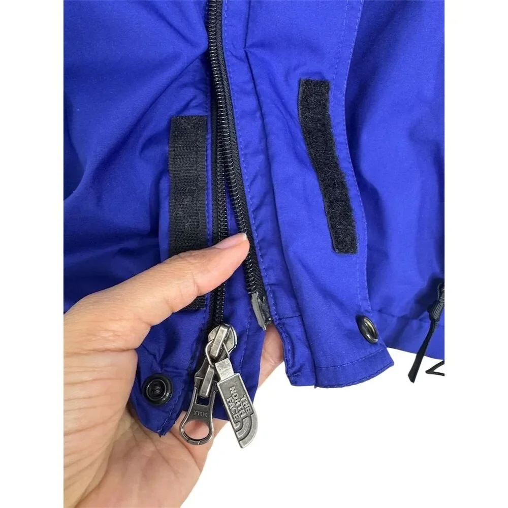 The North Face Men's XS Windbreaker Jacket Blue Hooded Casual